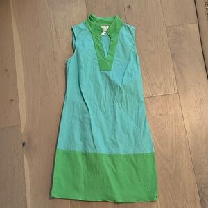 Sail to Sable Green and Blue Mini Dress